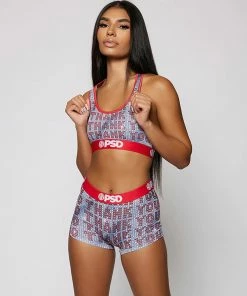 Women's PSD No Thank You Sports Bra RED