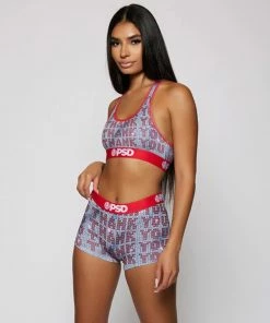 Women's PSD No Thank You Boy Shorts RED