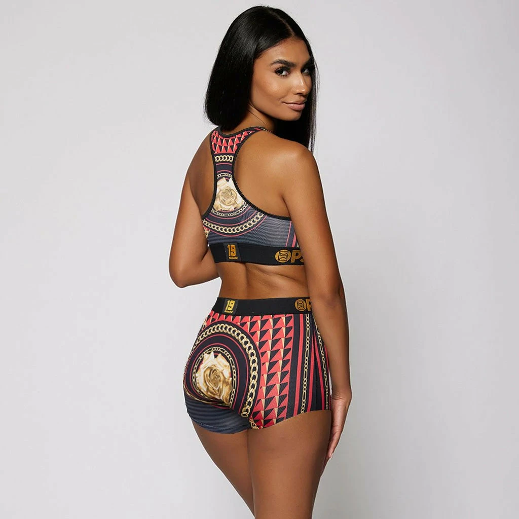 Women's PSD Deebo Samuel Geo Lux Boy Shorts MULTI COLOR 5 Women's PSD Deebo Samuel Geo Lux Boy Shorts MULTI COLOR - Image 3