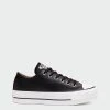 Women's Converse Leather Platform Chuck Taylor All Star Shoes Black BLACK -Women Shop 561681c