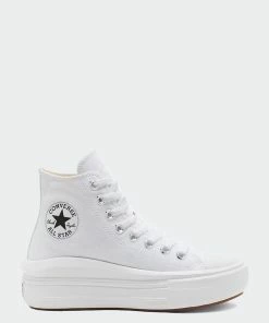 Women's Converse Chuck Taylor All Star Move Hi Shoes White WHITE