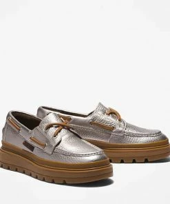 Women's Timberland Ray City Boat Shoes Silver SILVER 11 Women's Timberland Ray City Boat Shoes Silver SILVER -Women Shop A2MDKCW9 alt3