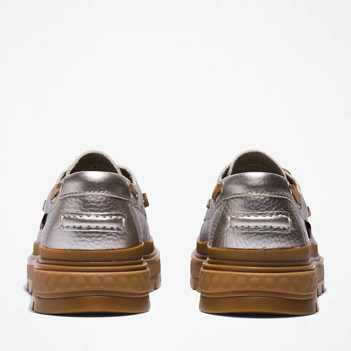 Women's Timberland Ray City Boat Shoes Silver SILVER 7 Women's Timberland Ray City Boat Shoes Silver SILVER - Image 5