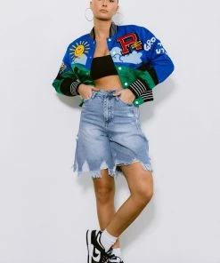 Women's First Row Think Green Cropped Varsity Jacket BLUE -Women Shop FRJ0038CR NEW 1 2118x 89050fd7 1739 4be2 8281 1e56cca05509 scaled