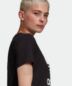 Women's Adidas Originals Adicolor Classics Trefoil Tee Black BLACK -Women Shop GN2896 2