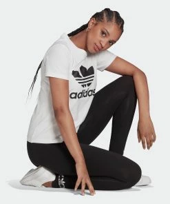 Women's Adidas Originals Logo Play Leggings Black BLACK -Women Shop H62045 4