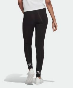 Women's Adidas Originals Logo Play Leggings Black BLACK -Women Shop H62045 6