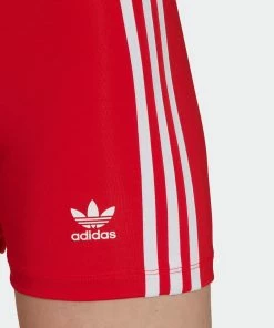Women’s Adidas Originals Adicolor Traceable Shorts Red RED -Women Shop HC1958 1
