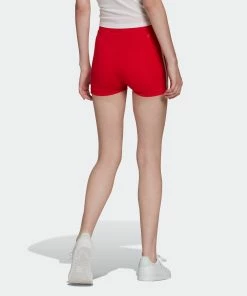 Women’s Adidas Originals Adicolor Traceable Shorts Red RED -Women Shop HC1958 6