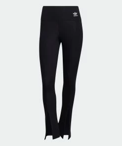 Women's Adidas Originals Adicolor Classics SST Open Hem Leggings Black BLACK