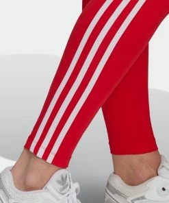 Women's Adidas Originals Adicolor 3-Stripes Leggings Vivid Red RED 13 Women's Adidas Originals Adicolor 3-Stripes Leggings Vivid Red RED -Women Shop HD2348 3