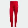 Women's Adidas Originals Adicolor 3-Stripes Leggings Vivid Red RED -Women Shop HD2348 6