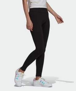 Women's Adidas Originals Adicolor Essentials Leggings Black BLACK 12 Women's Adidas Originals Adicolor Essentials Leggings Black BLACK -Women Shop HD2352 8