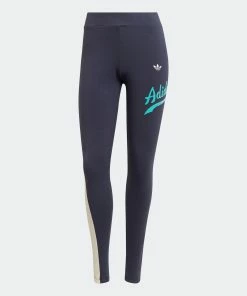 Women's Adidas Originals B-Ball Leggings Shadow Navy NAVY