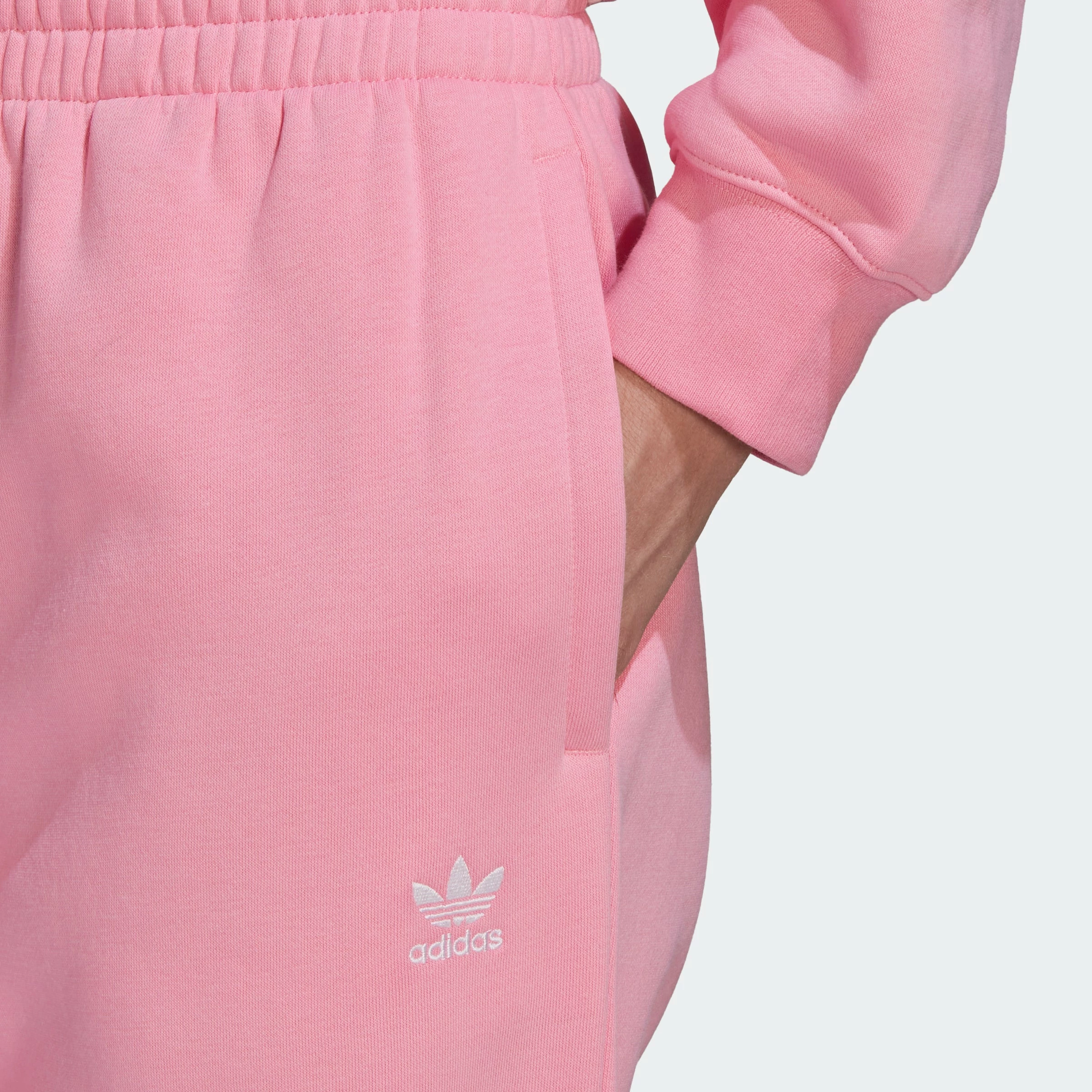 Women's Adidas Originals Adicolor Essentials Fleece Joggers Bliss Pink PINK 7 Women's Adidas Originals Adicolor Essentials Fleece Joggers Bliss Pink PINK - Image 5