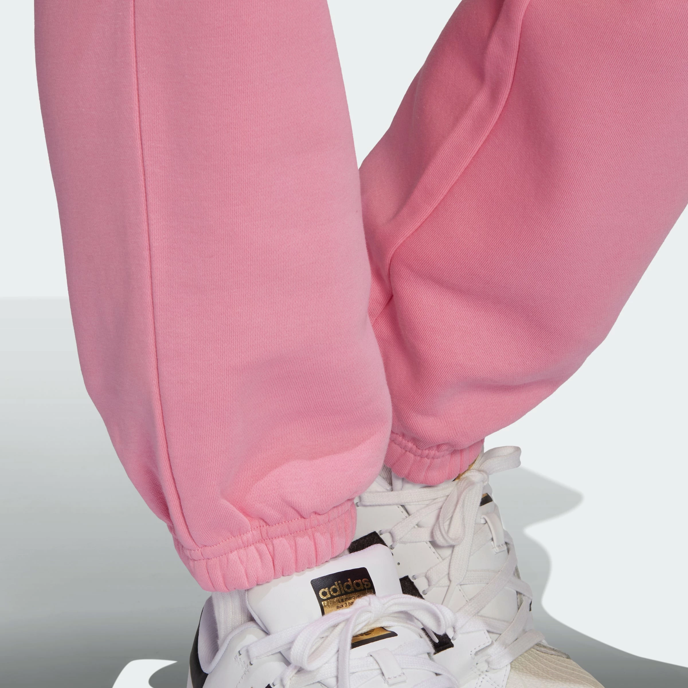 Women's Adidas Originals Adicolor Essentials Fleece Joggers Bliss Pink PINK 8 Women's Adidas Originals Adicolor Essentials Fleece Joggers Bliss Pink PINK - Image 6