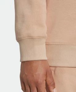 Women's Adidas Originals Crew Sweatshirt Halo Blush BEIGE -Women Shop HM4867 3