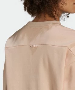 Women's Adidas Originals Crew Sweatshirt Halo Blush BEIGE -Women Shop HM4867 4