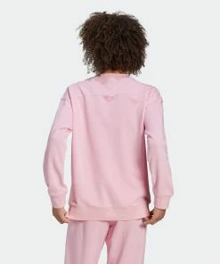 Women's Adidas Originals Crew Sweatshirt True Pink PINK 15 Women's Adidas Originals Crew Sweatshirt True Pink PINK -Women Shop HM4869 1
