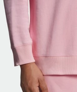 Women's Adidas Originals Crew Sweatshirt True Pink PINK 19 Women's Adidas Originals Crew Sweatshirt True Pink PINK -Women Shop HM4869 3