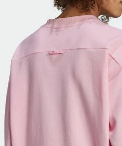 Women's Adidas Originals Crew Sweatshirt True Pink PINK 18 Women's Adidas Originals Crew Sweatshirt True Pink PINK -Women Shop HM4869 4