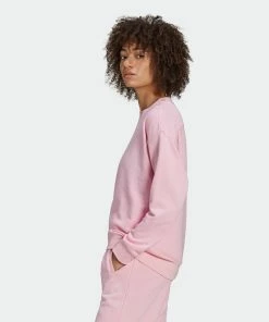 Women's Adidas Originals Crew Sweatshirt True Pink PINK 14 Women's Adidas Originals Crew Sweatshirt True Pink PINK -Women Shop HM4869 6