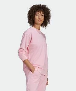 Women's Adidas Originals Crew Sweatshirt True Pink PINK 13 Women's Adidas Originals Crew Sweatshirt True Pink PINK -Women Shop HM4869 8