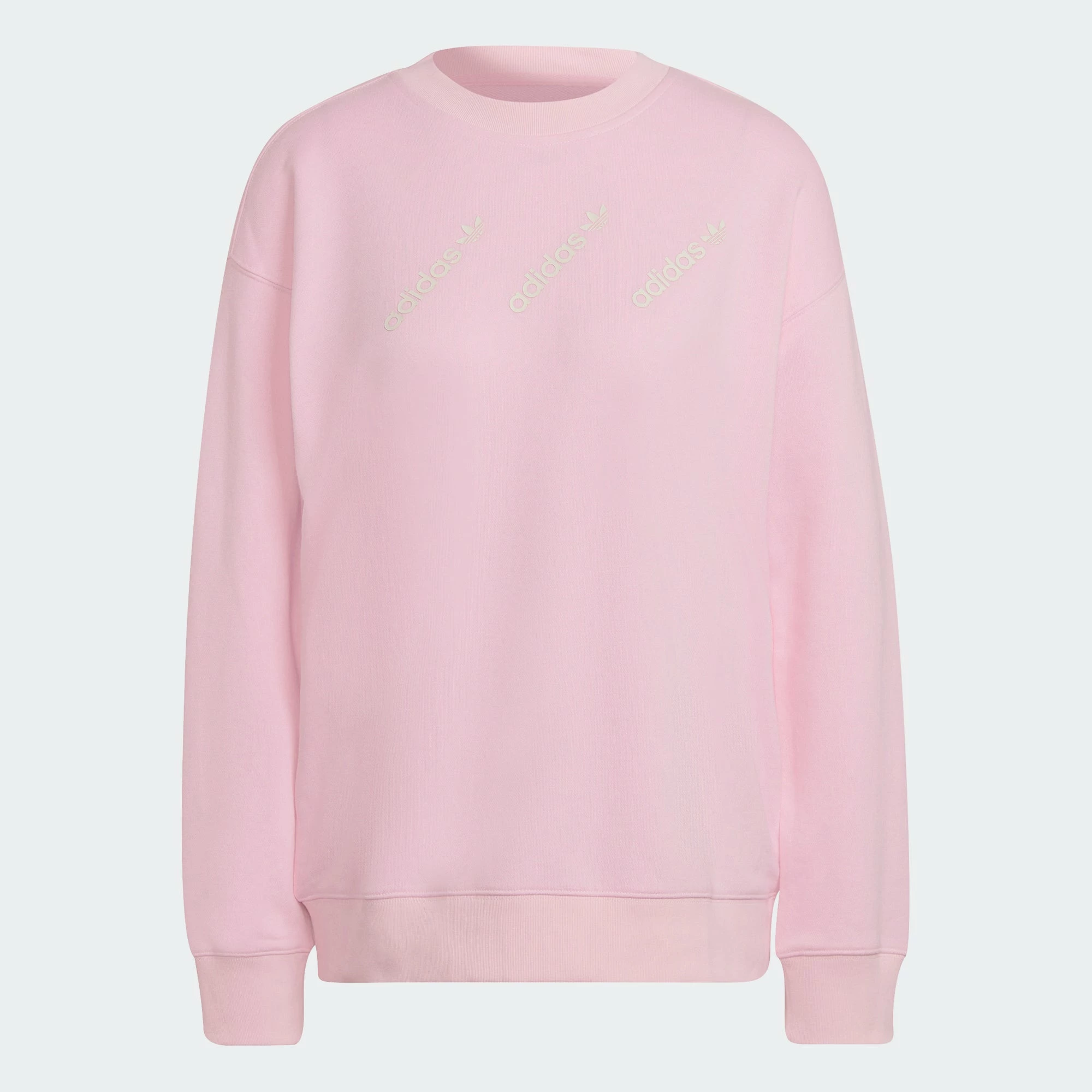 Women's Adidas Originals Crew Sweatshirt True Pink PINK 3 Women's Adidas Originals Crew Sweatshirt True Pink PINK