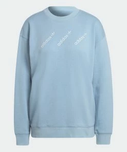 Women's Adidas Originals Crew Sweatshirt Ambient Sky BLUE