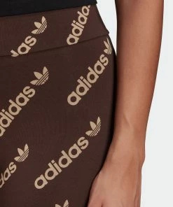 Women's Adidas Originals Leggings Brown BROWN -Women Shop HM4875 2