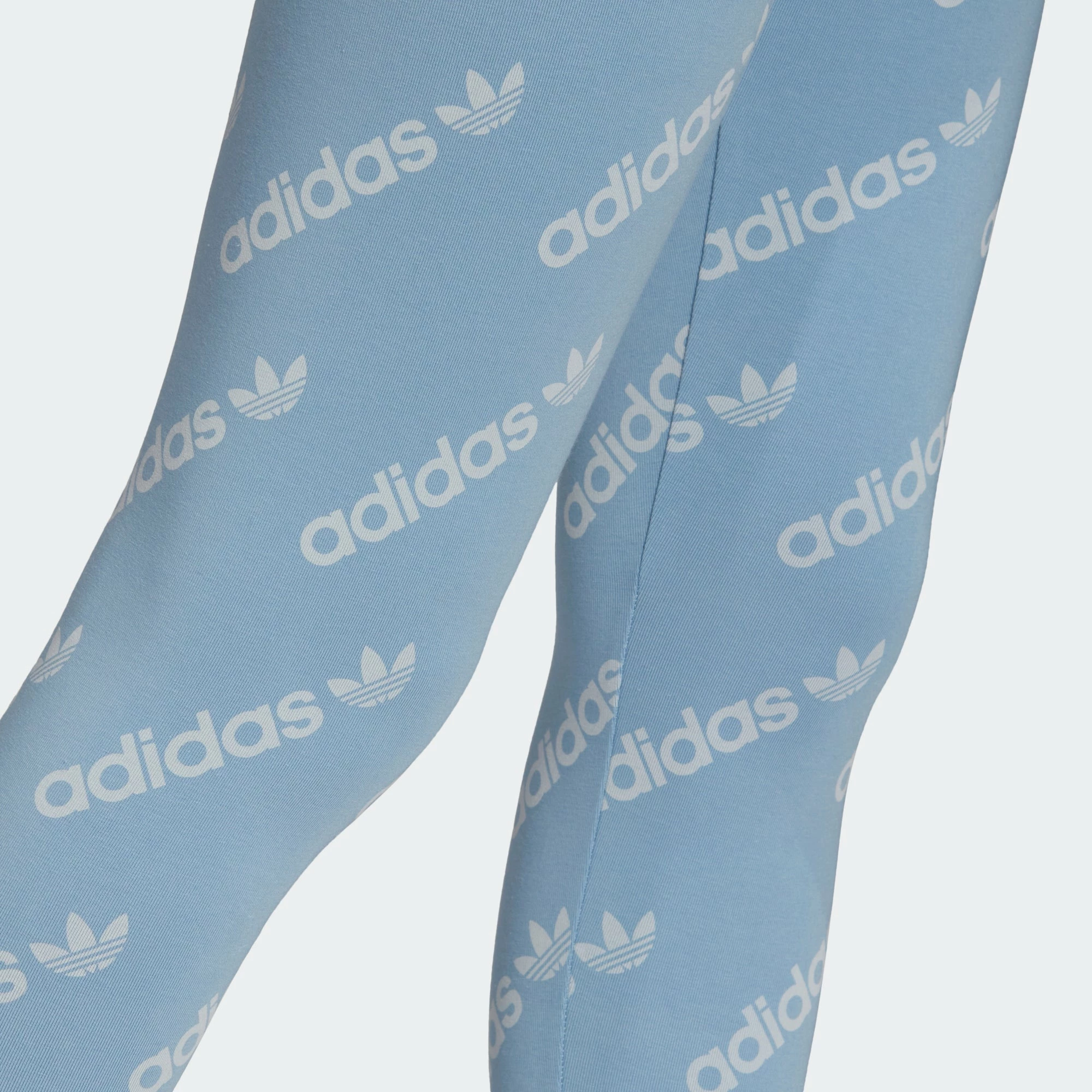 Women's Adidas Originals Leggings Ambient Sky LIGHT BLUE 9 Women's Adidas Originals Leggings Ambient Sky LIGHT BLUE - Image 7