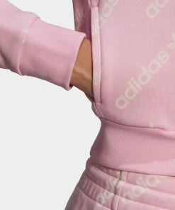 Women's Adidas Originals Cropped Monogram Jacket True Pink PINK -Women Shop HM4888 1
