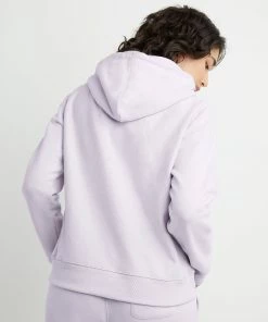 Women's Champion RW Hoodie C Logo Urban Lilac PURPLE -Women Shop HNS GF857Y06145 UrbanLilac Back