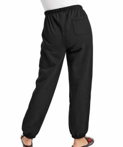 Women's Champion Reverse Weave Oversized Sweatpants Black BLACK 8 Women's Champion Reverse Weave Oversized Sweatpants Black BLACK -Women Shop HNS GF884Y06146 Black Back