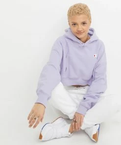 Women's Champion RW Drop Shoulder Cropped Hoodie Urban Lilac PURPLE 12 Women's Champion RW Drop Shoulder Cropped Hoodie Urban Lilac PURPLE -Women Shop HNS WL3153549302 UrbanLilac Detail03