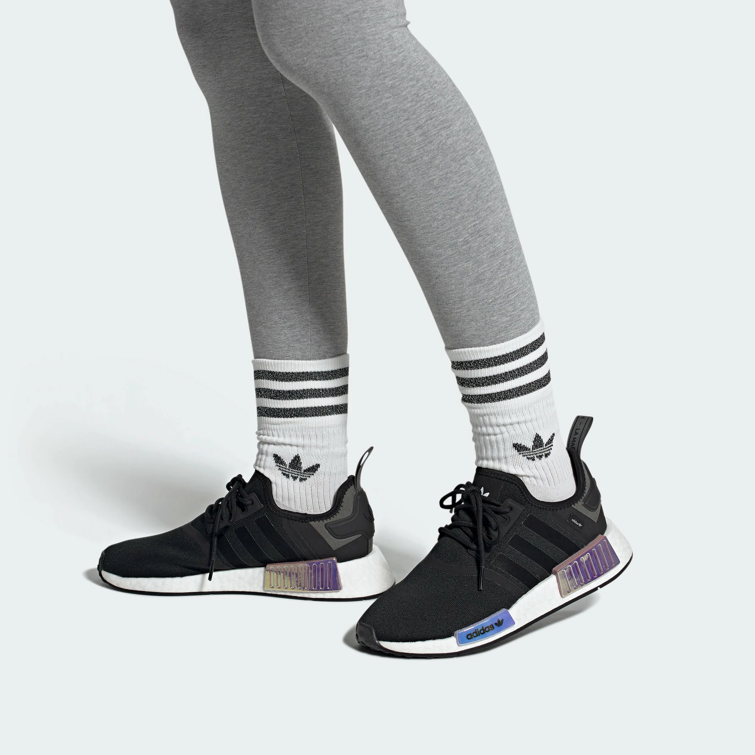 Women's Adidas Originals NMD_R1 Shoes Black BLACK 4 Women's Adidas Originals NMD_R1 Shoes Black BLACK - Image 2