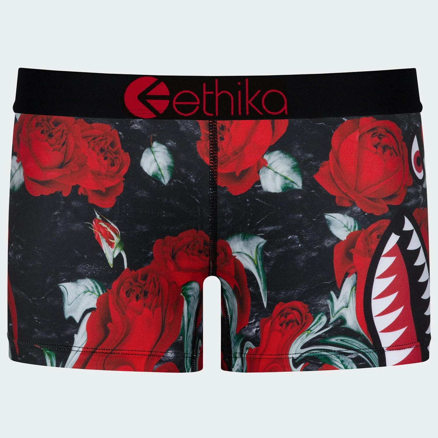 Women's Ethika Bomber Rose Drip Boy Shorts RED 4 Women's Ethika Bomber Rose Drip Boy Shorts RED - Image 2