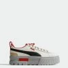 Women's PUMA Mayze Retro Grade Platform Shoes WHITE -Women Shop WOMEN S PUMA MAYZE RETRO GRADE PLATFORM CASUAL SHOES 38839601 01