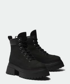 Women's Timberland Sky 6-Inch Lace-Up Boots Black BLACK -Women Shop WOMEN S TIMBERLAND SKY 6 INCH LACE UP BOOTS TB0A428J001 06