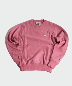 Women's Champion Reverse Weave Crew Terracotta Pink PINK