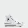 Women's Converse Canvas Platform Chuck Taylor All Star High Top Shoes White WHITE -Women Shop Women s Converse Canvas Platform Chuck Taylor All Star Shoes White 560846F 05