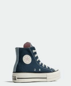 Women's Converse Chuck Taylor All Star Lift Platform Shoes Denim BLUE -Women Shop Women s Converse Chuck Taylor All Star Lift Platform Shoes Denim A03821C 04