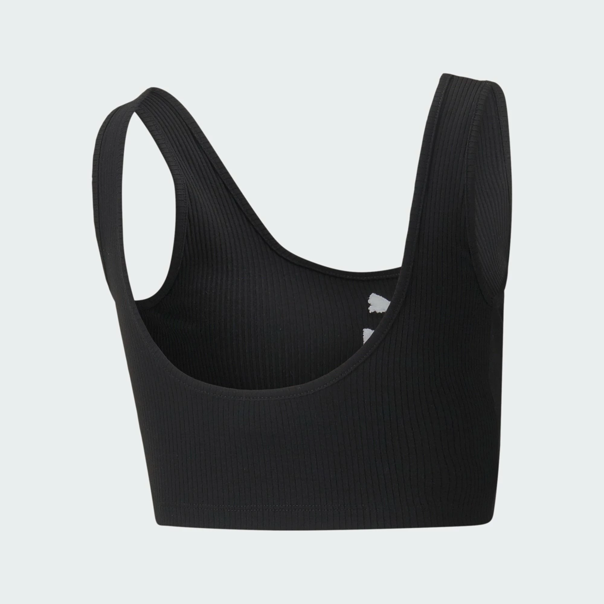Women's PUMA Classics Ribbed Crop Top Black BLACK 4 Women's PUMA Classics Ribbed Crop Top Black BLACK - Image 2