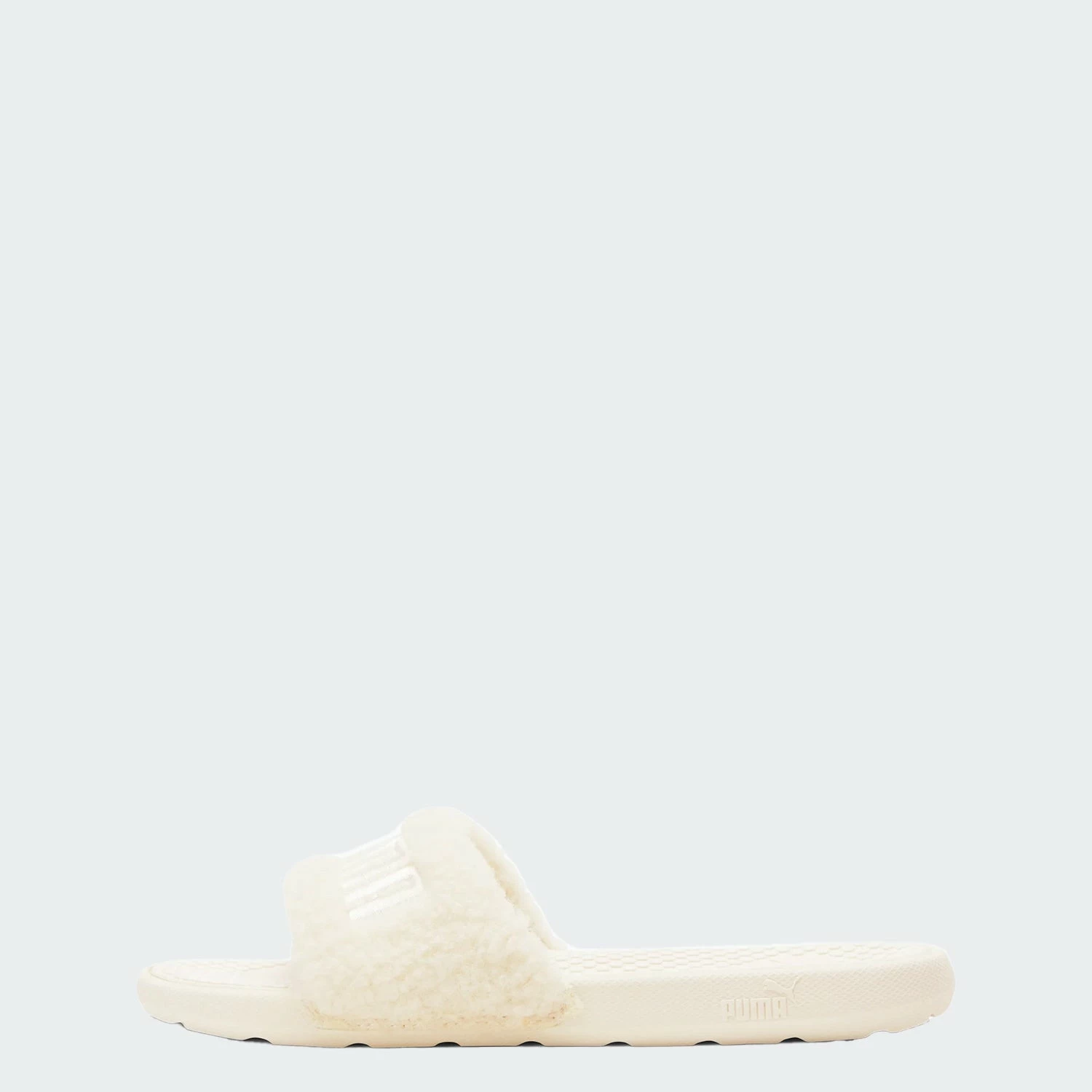 Women's PUMA Cool Cat Sherpa Slides White WHITE 4 Women's PUMA Cool Cat Sherpa Slides White WHITE - Image 2