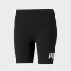 Women's PUMA Essentials Logo Short Leggings Black BLACK 1 Women's PUMA Essentials Logo Short Leggings Black BLACK -Women Shop Women s PUMA Essentials Logo Short Leggings Black