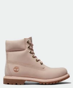 Women's Timberland Premium 6-Inch Waterproof Boots Light Pink PINK