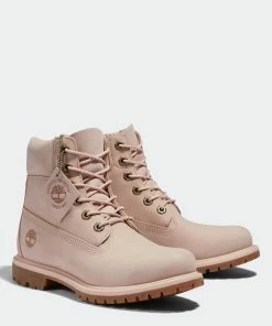 Women's Timberland Premium 6-Inch Waterproof Boots Light Pink PINK -Women Shop Women s Timberland Premium 6 Inch Waterproof Boots Light Pink TB0A5SRF662 04