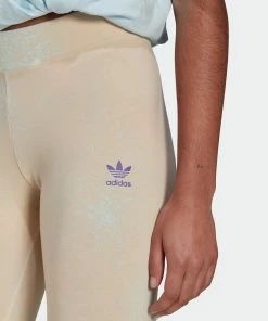 Women's Adidas Originals 7/8 Allover Print Leggings Almost Blue LIGHT BLUE -Women Shop Women sadidasOriginals78AlloverPrintLeggingsAlmostBlueHL6618 6