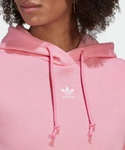Women's Adidas Originals Adicolor Essentials Crop Fleece Hoodie Bliss Pink PINK -Women Shop Women sadidasOriginalsAdicolorEssentialsCropFleeceHoodieBlissPinkHJ7853 6