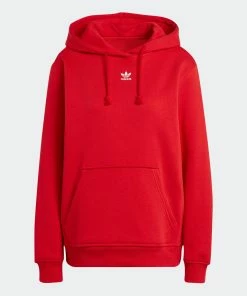 Women's Adidas Originals Adicolor Essentials Fleece Hoodie Scarlet RED